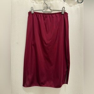 Vintage Burgundy Slip size 27/29 100% Nylon